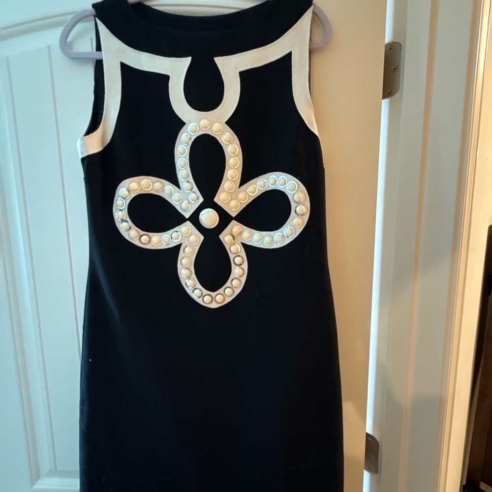 Tory Burch Black and Cream Dress